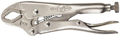 Irwin - 7" OAL Curved Jaw Locking Pliers - 3/4" Jaw Width, 1-7/8" Jaw Depth, 1-5/8" Jaw Opening, Standard Handle - Exact Tooling