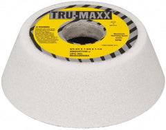 Tru-Maxx - 5" Diam, 1-3/4" Hole Size, 1-3/4" Overall Thickness, 46 Grit, Type 11 Tool & Cutter Grinding Wheel - Coarse Grade, Aluminum Oxide, J Hardness, 4,585 RPM - Exact Tooling