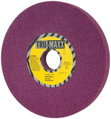 Tru-Maxx - 7" Diam x 1-1/4" Hole x 3/4" Thick, J Hardness, 60 Grit Surface Grinding Wheel - Aluminum Oxide, Type 1, Medium Grade, 3,600 Max RPM, No Recess - Exact Tooling