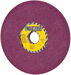 Tru-Maxx - 8" Diam x 1-1/4" Hole x 1/2" Thick, H Hardness, 46 Grit Surface Grinding Wheel - Aluminum Oxide, Type 1, Coarse Grade, 3,105 Max RPM, No Recess - Exact Tooling