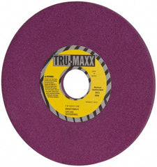Tru-Maxx - 7" Diam x 1-1/4" Hole x 1/4" Thick, K Hardness, 80 Grit Surface Grinding Wheel - Aluminum Oxide, Type 1, Medium Grade, 3,600 Max RPM, No Recess - Exact Tooling