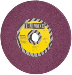 Tru-Maxx - 10" Diam x 1-1/4" Hole x 3/4" Thick, J Hardness, 46 Grit Surface Grinding Wheel - Aluminum Oxide, Type 1, Coarse Grade, 3,250 Max RPM, No Recess - Exact Tooling