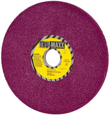 Tru-Maxx - 8" Diam x 1-1/4" Hole x 1/2" Thick, G Hardness, 60 Grit Surface Grinding Wheel - Aluminum Oxide, Type 1, Coarse Grade, 3,600 Max RPM, No Recess - Exact Tooling