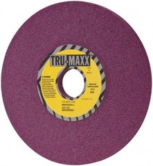 Tru-Maxx - 7" Diam x 1-1/4" Hole x 1/2" Thick, J Hardness, 60 Grit Surface Grinding Wheel - Aluminum Oxide, Type 1, Medium Grade, 3,600 Max RPM, No Recess - Exact Tooling