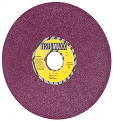Tru-Maxx - 8" Diam x 1-1/4" Hole x 1/4" Thick, J Hardness, 46 Grit Surface Grinding Wheel - Aluminum Oxide, Type 1, Coarse Grade, 3,600 Max RPM, No Recess - Exact Tooling
