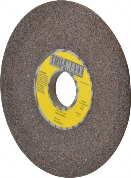 Tru-Maxx - 6" Diam, 1-1/4" Hole Size, 1/2" Overall Thickness, 46 Grit, Type 12 Tool & Cutter Grinding Wheel - Coarse Grade, Aluminum Oxide, K Hardness, 4,140 RPM - Exact Tooling