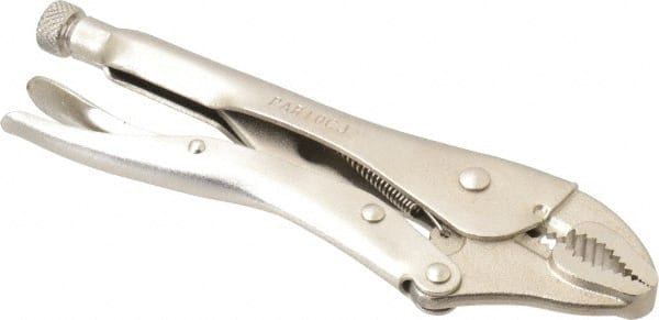 Paramount - 10" OAL Curved Jaw Locking Pliers - 1-7/8" Jaw Opening, Standard Handle - Exact Tooling