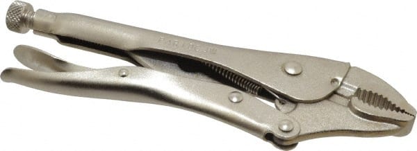 Paramount - 10" OAL Curved Jaw Locking Pliers - 1-7/8" Jaw Opening, Standard Handle - Exact Tooling