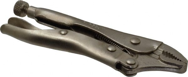 Paramount - 5" OAL Curved Jaw Locking Pliers - 1-1/8" Jaw Opening, Standard Handle - Exact Tooling