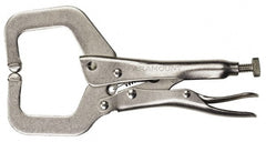 Paramount - 11" OAL C-Clamp Locking Pliers - 2-5/8" Jaw Depth, 3-3/8" Jaw Opening, Standard Handle - Exact Tooling