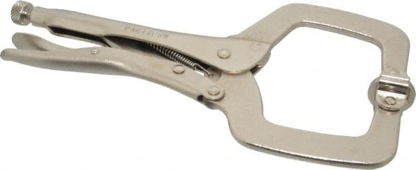 Paramount - 11" OAL C-Clamp Locking Pliers - 2-5/8" Jaw Depth, 3-3/8" Jaw Opening, Standard Handle - Exact Tooling