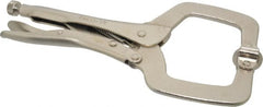 Paramount - 11" OAL C-Clamp Locking Pliers - 2-5/8" Jaw Depth, 3-3/8" Jaw Opening, Standard Handle - Exact Tooling