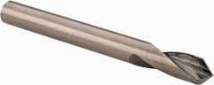 Accupro - 1/4" Body Diam, 90°, 2-1/2" OAL, Solid Carbide Spotting Drill - Exact Tooling