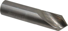 Accupro - 7/8" Body Diam, 90°, 4" OAL, Solid Carbide Spotting Drill - Exact Tooling