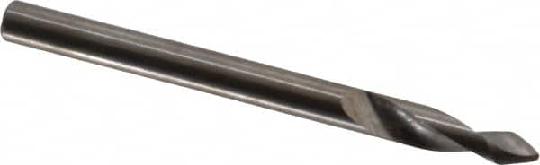 Accupro - 3mm Body Diam, 60°, 38mm OAL, Solid Carbide Spotting Drill - Exact Tooling