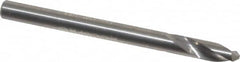 Accupro - 4mm Body Diam, 120°, 51mm OAL, Solid Carbide Spotting Drill - Exact Tooling