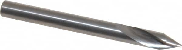 Accupro - 6mm Body Diam, 60°, 63mm OAL, Solid Carbide Spotting Drill - Exact Tooling