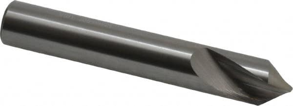 Accupro - 12mm Body Diam, 90°, 76mm OAL, Solid Carbide Spotting Drill - Exact Tooling