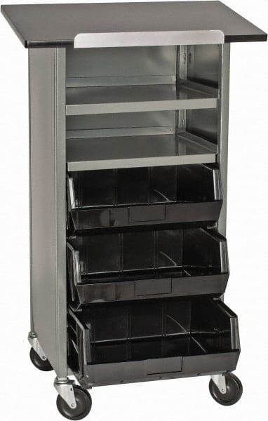 Lockwood Mfg. - 24 Inches Wide x 44 Inches High x 16 Inches Deep Portable Multi-Task Stand - Without Door - Exact Tooling