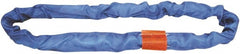 Lift-All - 9' Long x 2-5/8" Wide, Polyester Web Sling - 17,000 Lb Choker Capacity, 1-3/4" Diam Chain, Blue - Exact Tooling