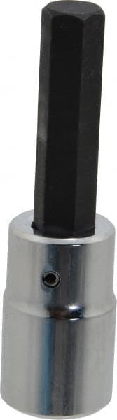 Proto - 1/2" Drive, 7/16" Hex Bit Socket - 3-1/4" OAL, 1-3/4" Bit Length - Exact Tooling