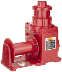 THERN - 2,000 Lbs. Cable Limit Pneumatic Dura-Hoist Winch - 50 Ft. Cable Long - Exact Tooling