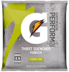 Gatorade - 21 oz Pack Lemon-Lime Activity Drink - Powdered, Yields 2.5 Gal - Exact Tooling