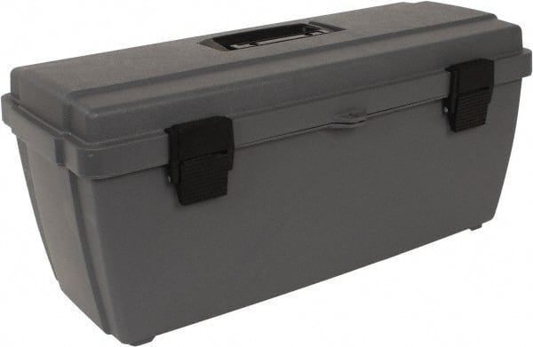 Flambeau - 1 Compartment 1 Tray Utility Tool Box - 18-1/8" Wide x 6-1/2" Deep x 7-1/8" High, Copolymer Resin, Gray - Exact Tooling