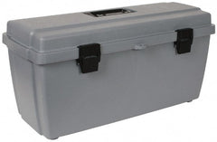 Flambeau - 1 Compartment 1 Tray Utility Tool Box - 20-5/8" Wide x 7-1/2" Deep x 10" High, Copolymer Resin, Gray - Exact Tooling