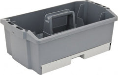 Flambeau - 12 Compartment 1 Tray Utility Tool Box - 13-3/4" Wide x 9" Deep x 4" High, Copolymer Resin, Gray - Exact Tooling