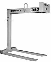 Caldwell - 2,000 Lb Capacity Pallet Lifter - 36" Long x 2" Wide, 3" Eye Thickness, 25" Outside Diameter - Exact Tooling