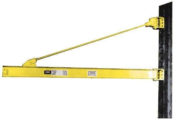 Value Collection - 2,000 Lb Load Capacity, Steel Jib Crane - 16' Span - Exact Tooling