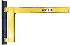 Value Collection - 1,000 Lb Load Capacity, Steel Jib Crane - 8' Span - Exact Tooling