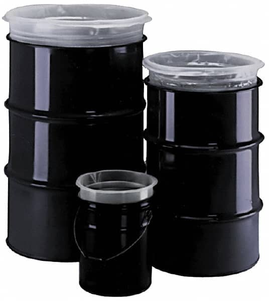 Made in USA - 30 Gal, 15 mil, LDPE Drum Liner - Rigid Accordion Liner - Exact Tooling