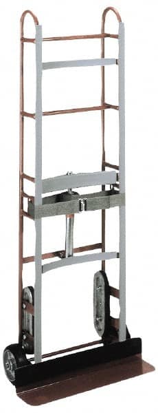 Wesco Industrial Products - 750 Lb Capacity 59" OAH Appliance Hand Truck - Dual Grip Handle, Steel, Mold-On Rubber Wheels - Exact Tooling