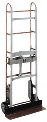 Wesco Industrial Products - 750 Lb Capacity 59" OAH Appliance Hand Truck - Dual Grip Handle, Steel, Mold-On Rubber Wheels - Exact Tooling