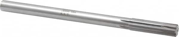 Made in USA - 0.605" Carbide-Tipped 6 Flute Chucking Reamer - Exact Tooling