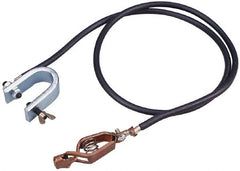 Value Collection - Drum Bondwires End Style: "C" Clamp & Alligator Clip Length (Feet): 3.00 - Exact Tooling