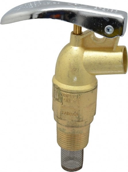 Value Collection - 3/4" NPT Zinc Rigid Drum Faucet - FM Approved, External Arrester, Self Closing - Exact Tooling