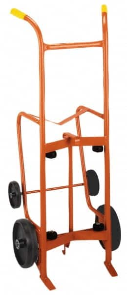 Wesco Industrial Products - 1,000 Lb Load Capacity, 55 Gal Drum Hand Truck - 24" Wide x 56" High, 4 Wheels - Exact Tooling