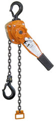 CM - 3,000 Lb Lifting Capacity, 5' Lift Height, Lever Hoist - Made from Chain, 48 Lb Avg Pull to Lift Rated Load - Exact Tooling