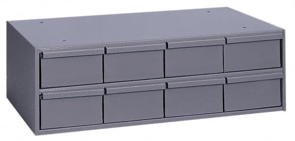 Durham - 8 Drawer, Small Parts Steel Storage Cabinet - 11-5/8" Deep x 22-3/4" Wide x 7-3/8" High - Exact Tooling