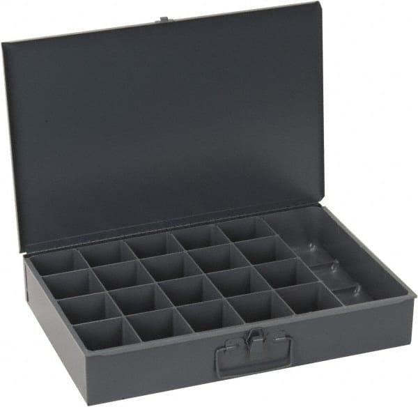 Durham - 21 Compartment Small Steel Storage Drawer - 18 Inches Wide x 12 Inches Deep - Exact Tooling