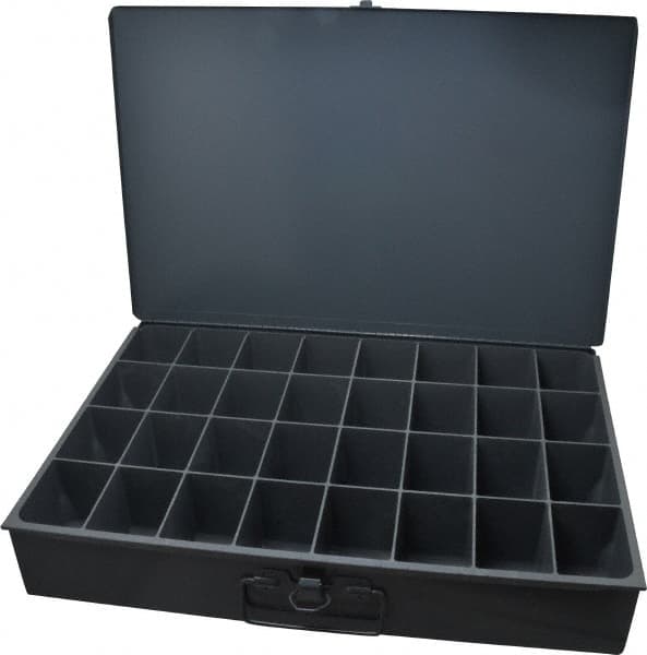 Durham - 32 Compartment Small Steel Storage Drawer - 18 Inches Wide x 12 Inches Deep - Exact Tooling