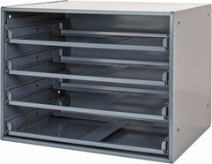 Durham - 4 Drawer, Small Parts Slide Rack Cabinet - 15-3/4" Deep x 20" Wide x 15" High - Exact Tooling