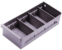 Durham - 11-3/4" Deep, Gray Steel Drawer Bin - 2-3/4" High x 5-3/8" Wide x 11-3/4" Long - Exact Tooling