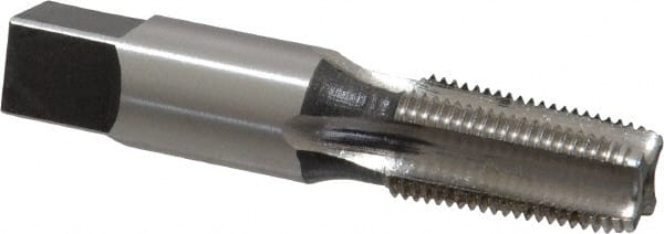 Reiff & Nestor - 1/8-27 NPT Thread, 4 Flute Standard Pipe Tap - 2-1/8" OAL, 3/4" Thread Length, 7/16" Shank Diam, Bright Finish, High Speed Steel - Exact Tooling