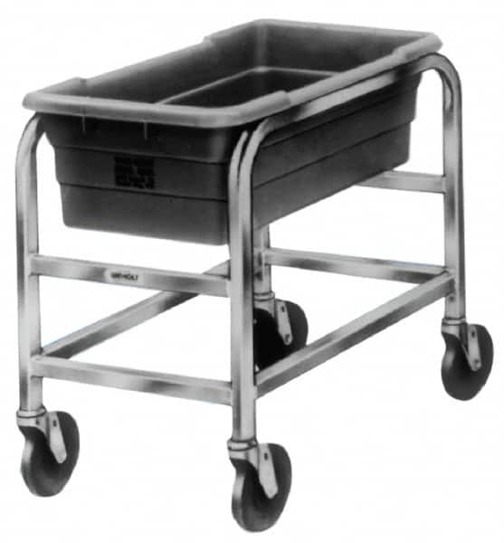 Win-Holt - 16" Wide x 28" Long x 33" High Tote Cart - 2 Slot, 2 Tote, Aluminum - Exact Tooling