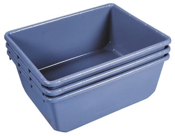Akro-Mils - 75 Lb Load Capacity Gray Polyethylene Tote Container - Nesting, 24-1/2" Long x 19" Wide x 9-1/2" High - Exact Tooling