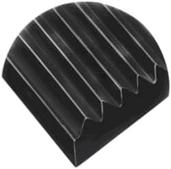 Wearwell - 75 Ft. Long x 4 Ft. Wide, Vinyl Surface, Ribbed Entrance Matting - 1/4 Inch Thick, Indoor, Heavy Traffic, Vinyl, Black, Series 305 - Exact Tooling